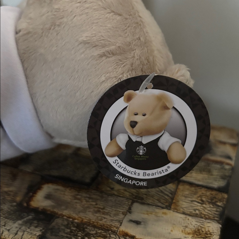 NWT Singapore STARBUCKS Bearista Bear 2024 Coffee Master Teddy Travel Logo Apron - Picture 4 of 12